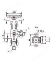 J24W-100P角式仪表阀2